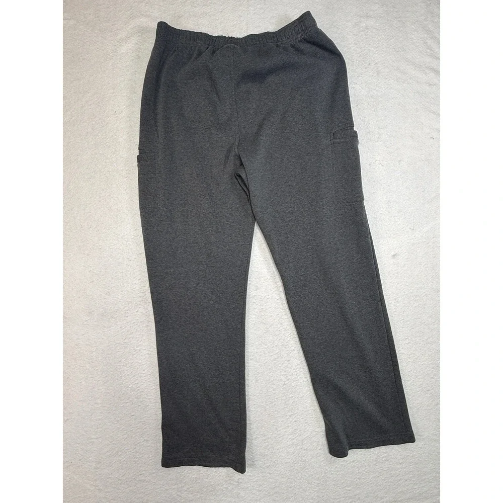 US Polo Assn Mens XL Charcoal Gray Fleece Cargo Sweatpants Lounge Pants 100301
